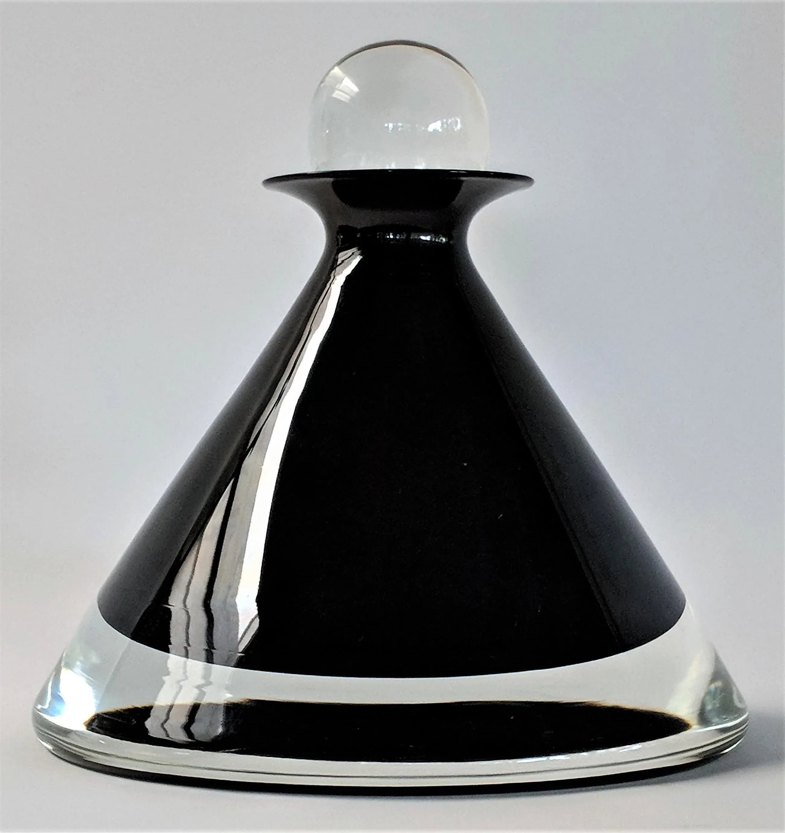 1980s Vintage Mario Pinzoni for Seguso Vetri d'Arte Glass Bottle - 13