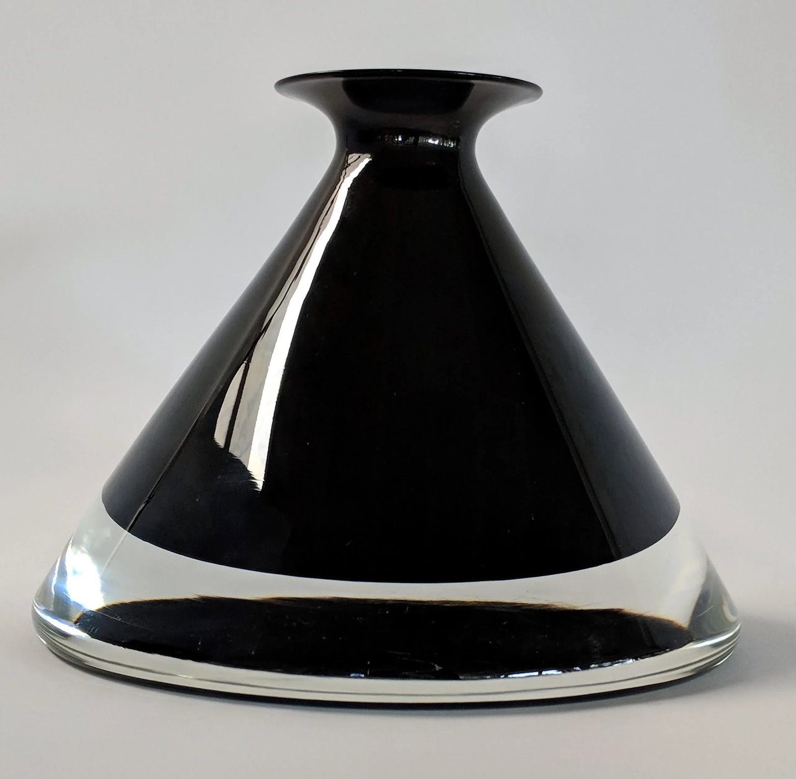 1980s Vintage Mario Pinzoni for Seguso Vetri d'Arte Glass Bottle - 5