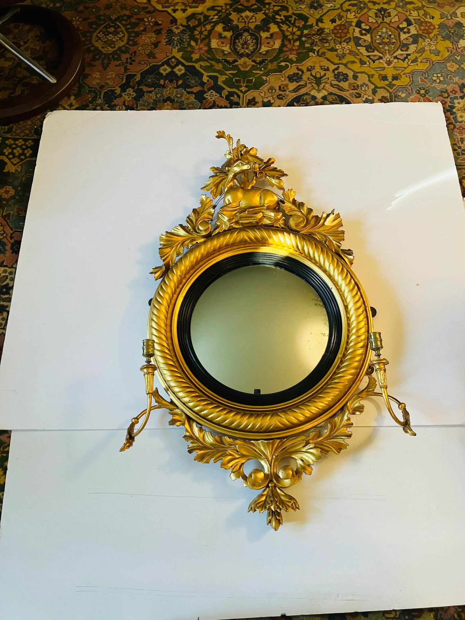Early 19th Century English Regency Period Convex Mirror - 8