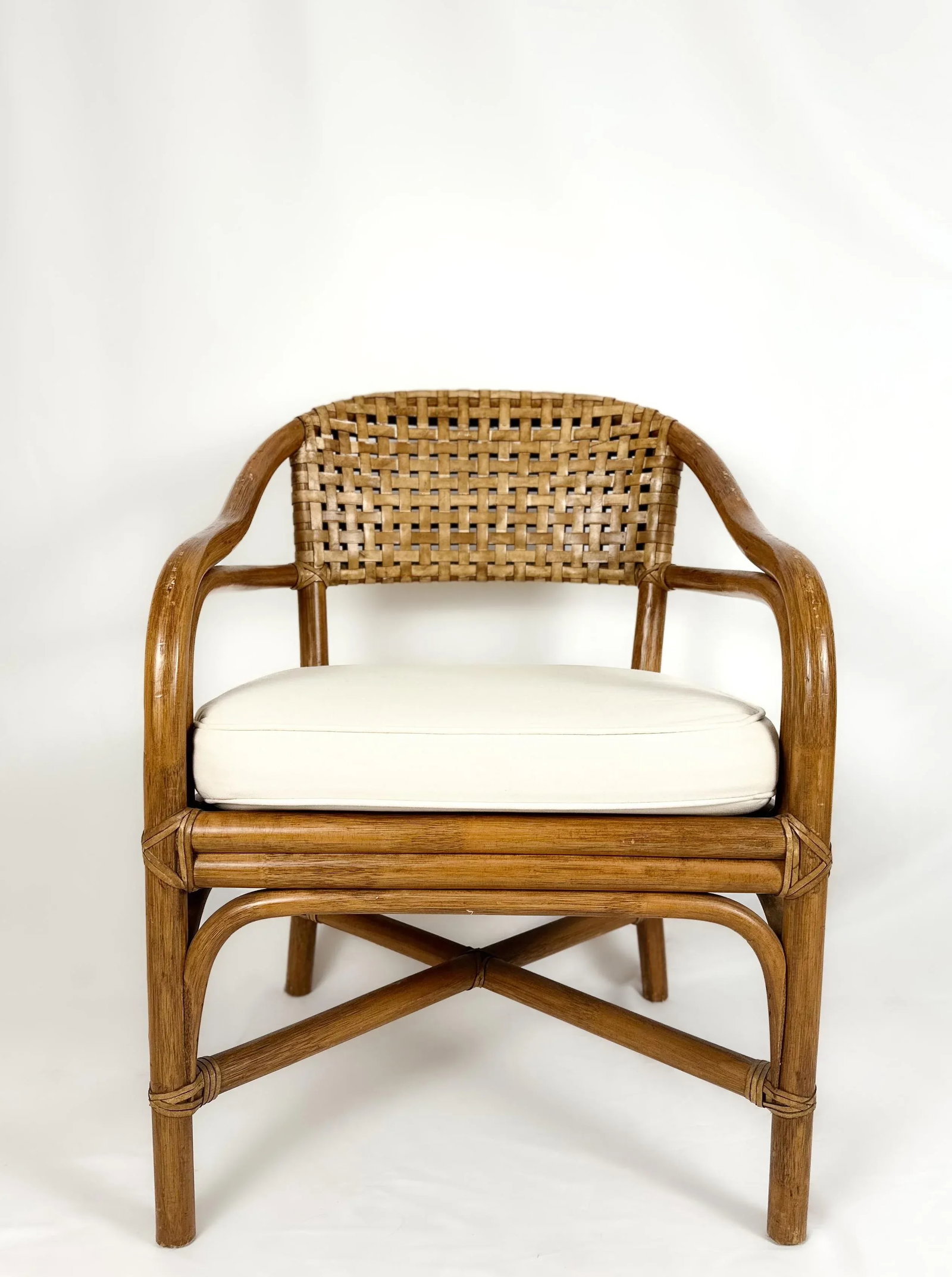 Late 20th Century Pair of McGuire Bamboo Armchairs - 2