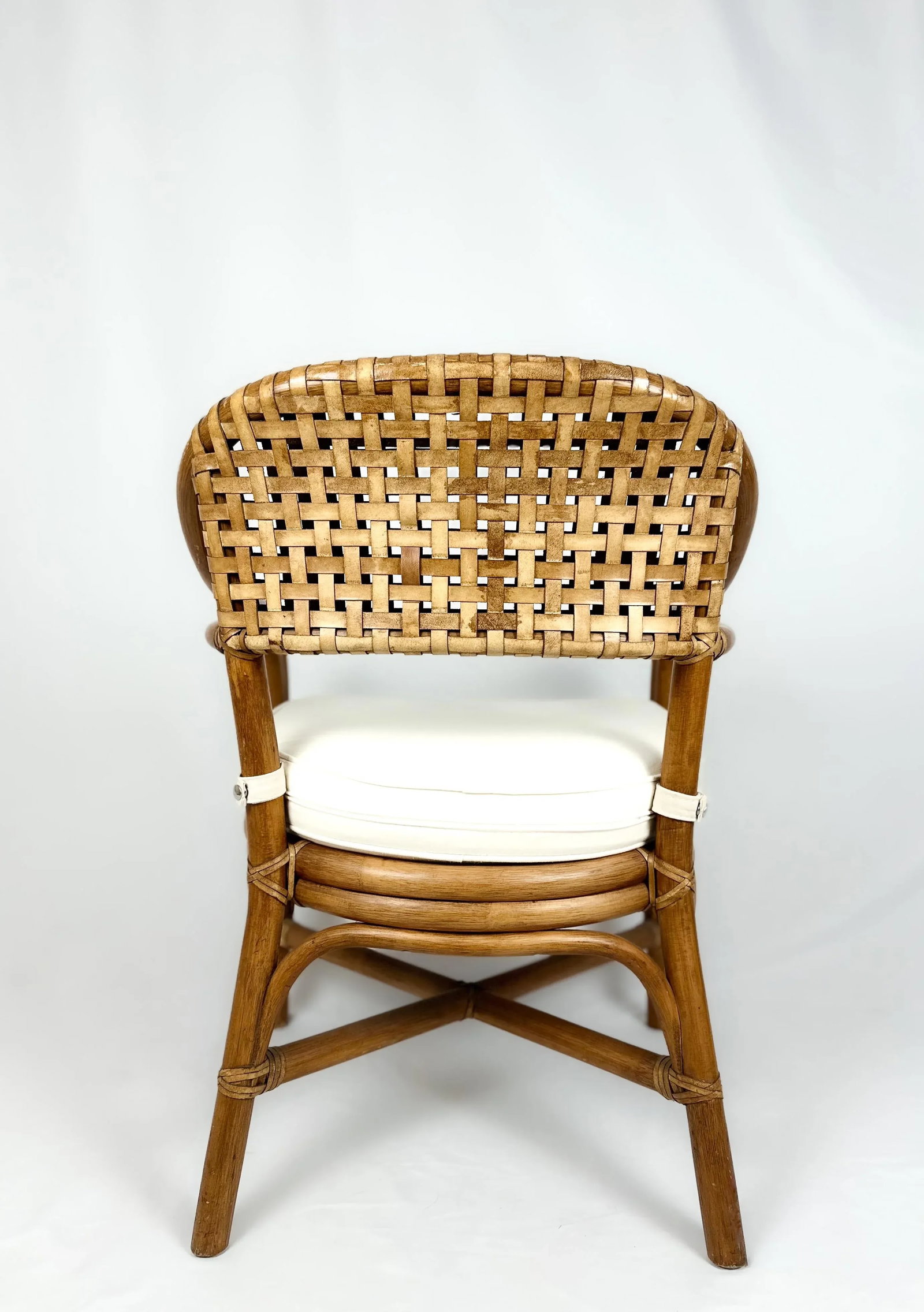 Late 20th Century Pair of McGuire Bamboo Armchairs - 4