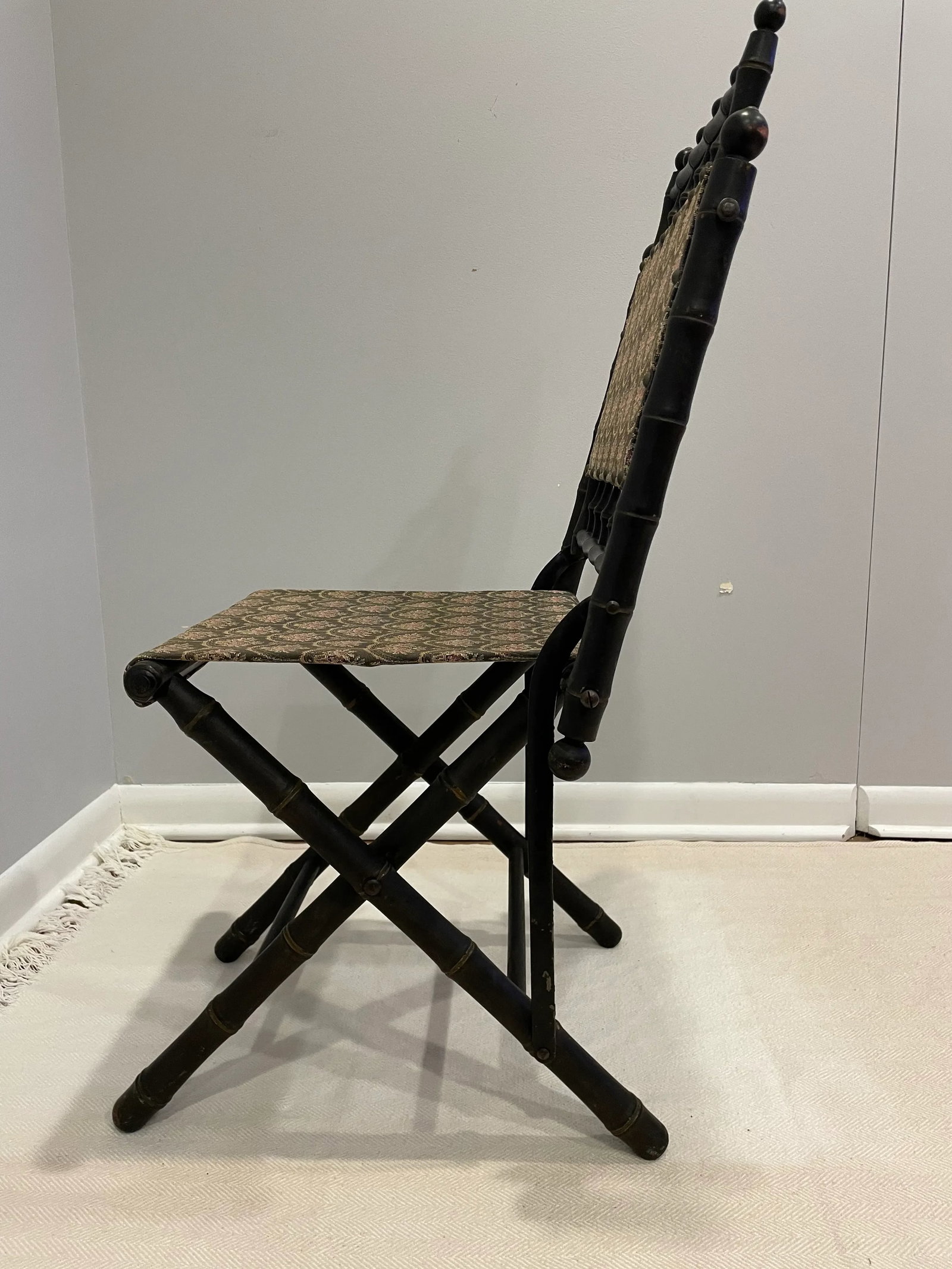 Late 19th Century E. W. Vail Civil War Folding Camp Chair - Set of 2 - 2