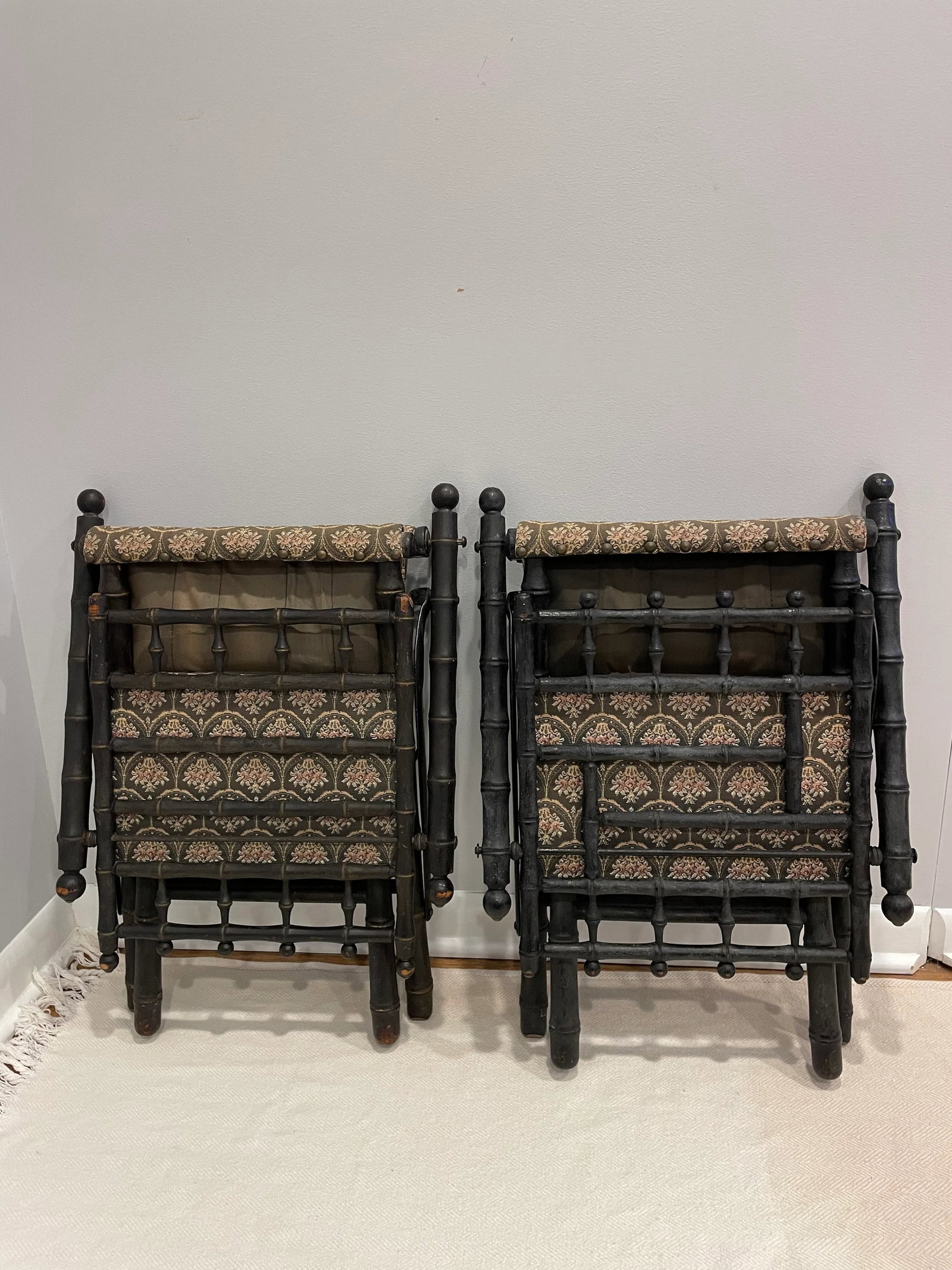 Late 19th Century E. W. Vail Civil War Folding Camp Chair - Set of 2 - 5
