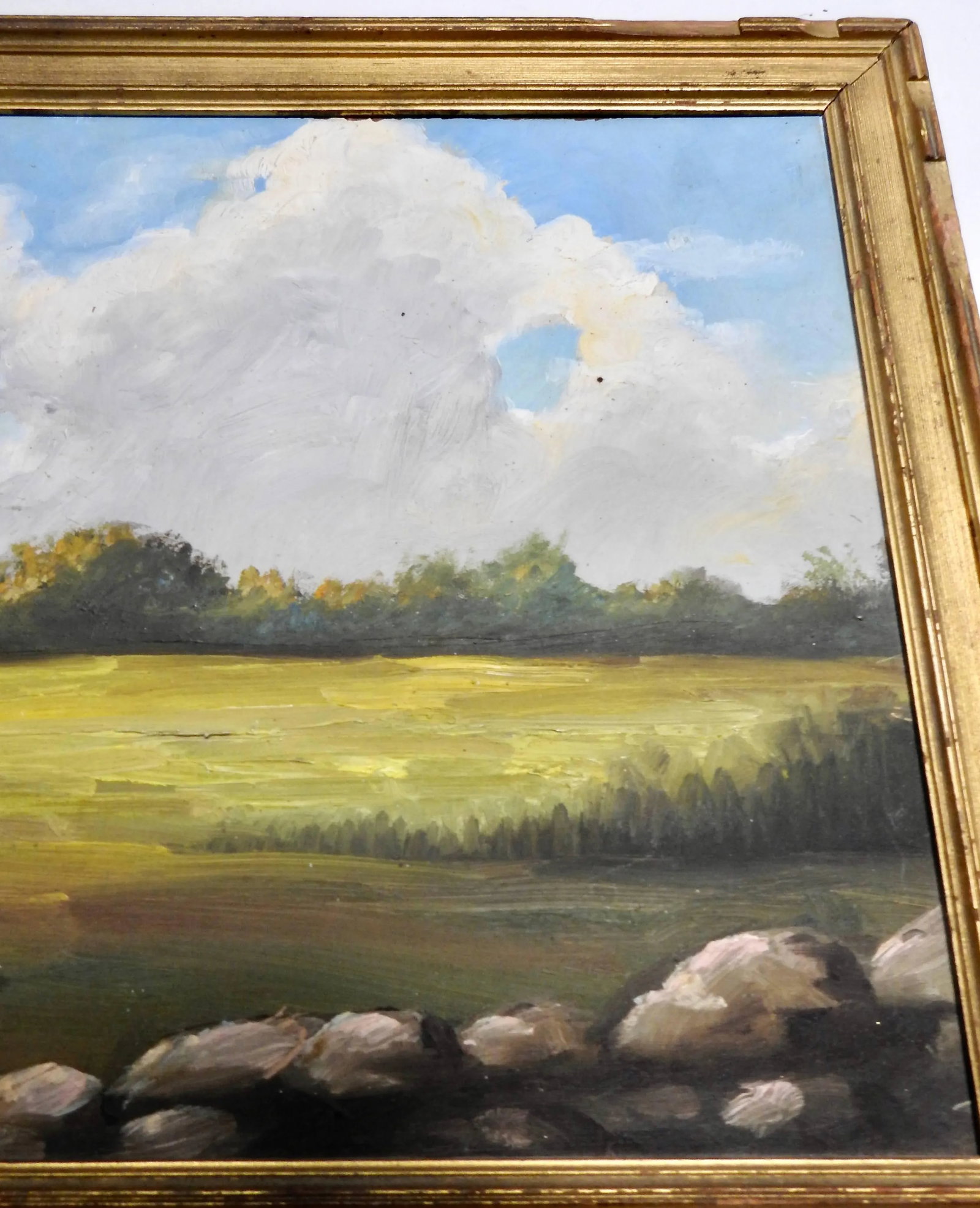 Midcentury Signed Painting on Board J. Sanchez, 1949 - 4