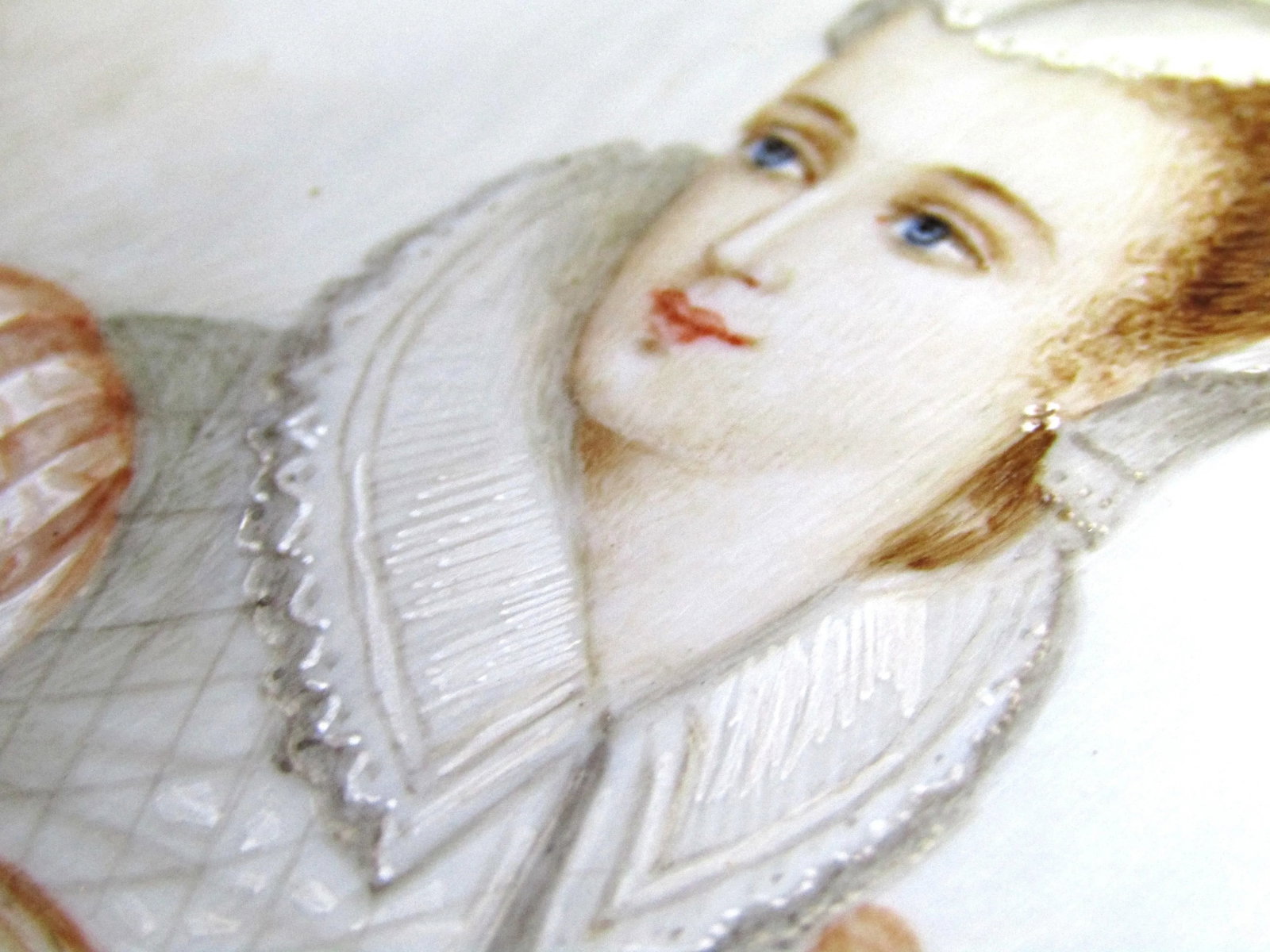 Mid 19th Century Miniature Portrait Madame Stuart by Adolphe Alexandre Lesrel, Framed - 5