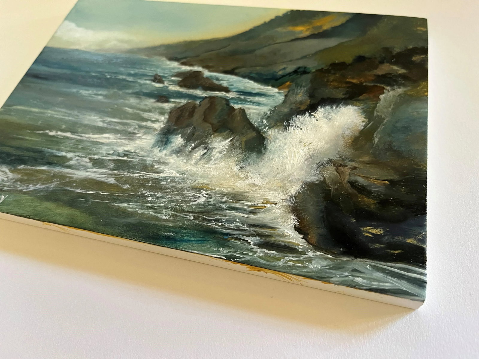 Big Sur Splash, Original Oil Painting by Jessica Fairley - 2