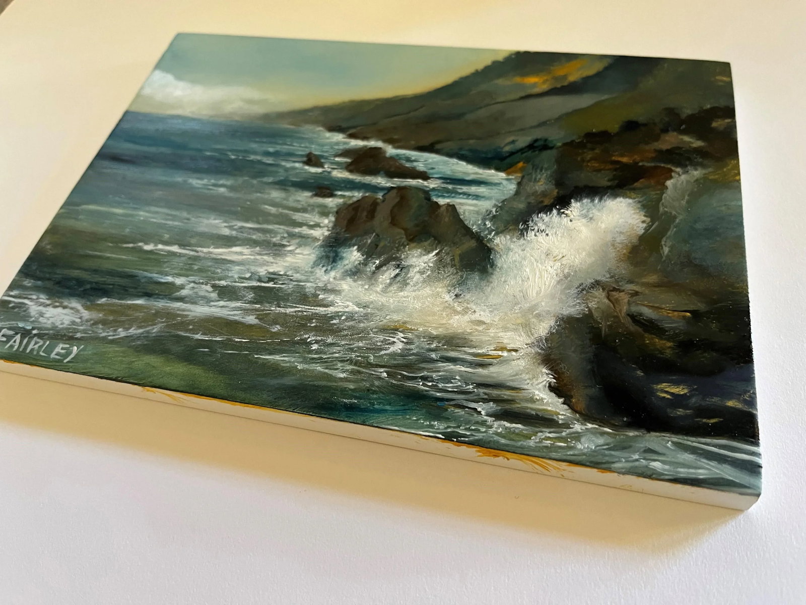 Big Sur Splash, Original Oil Painting by Jessica Fairley - 5