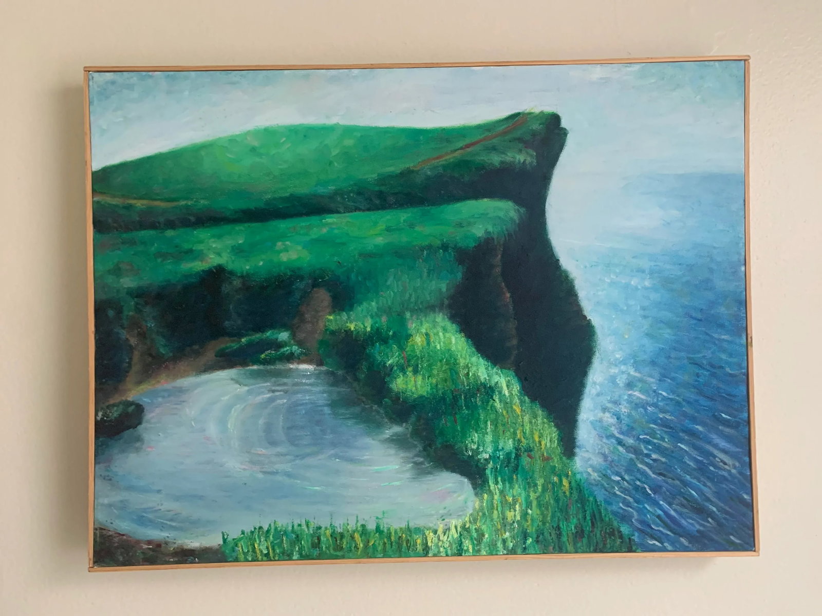 Landscape Painting, Highlander Scottish Plains, Framed - 3