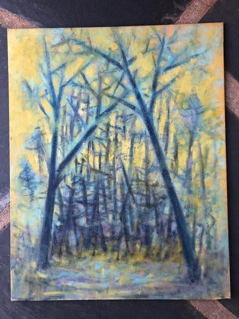 1960s Vintage Landscape Oil Painting - 2