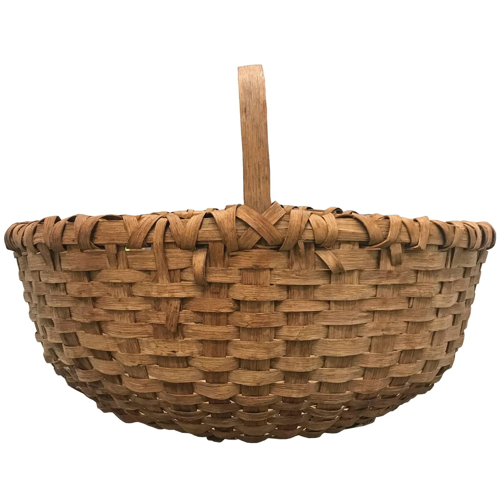 19th Century American Splint Oak Basket - 2