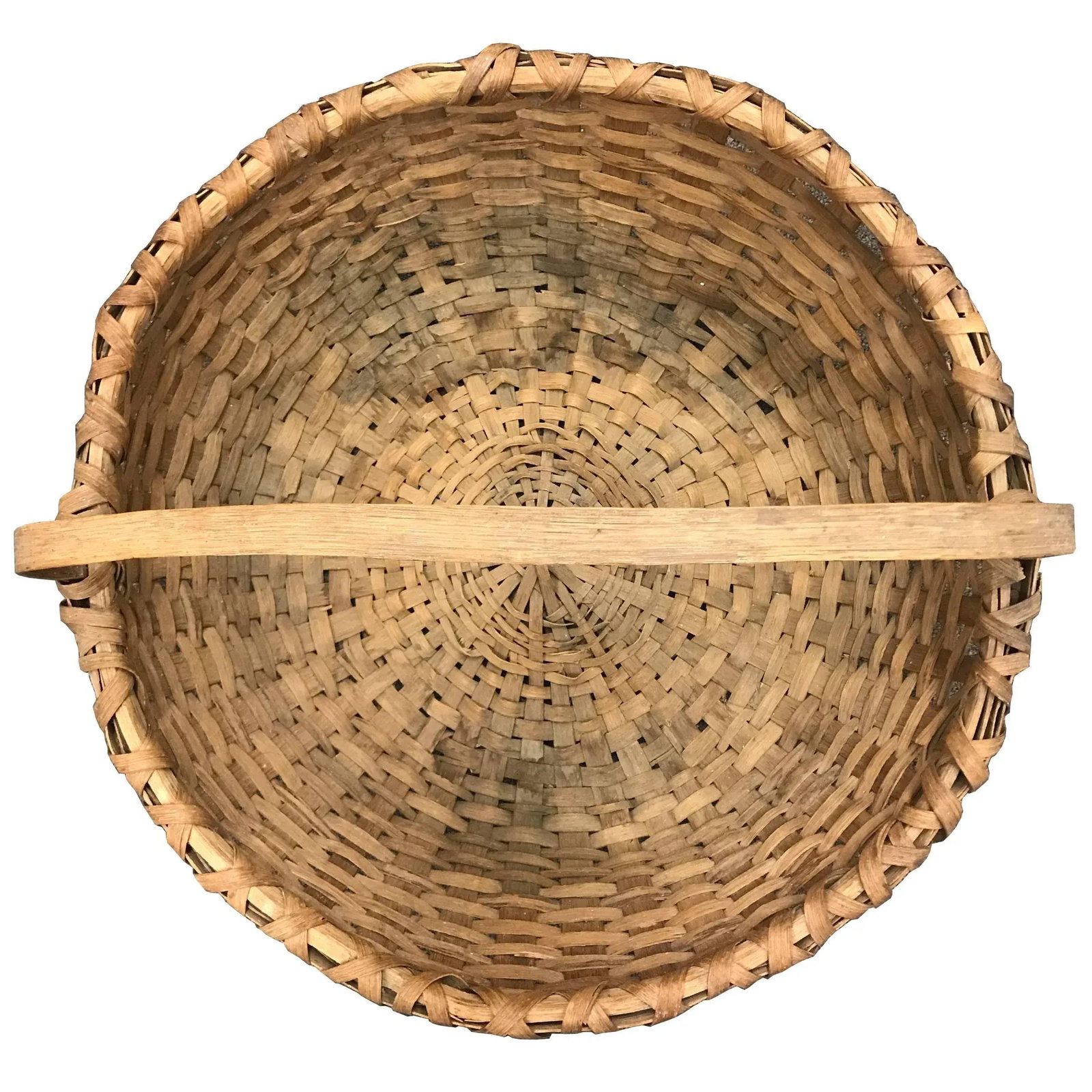 19th Century American Splint Oak Basket - 3