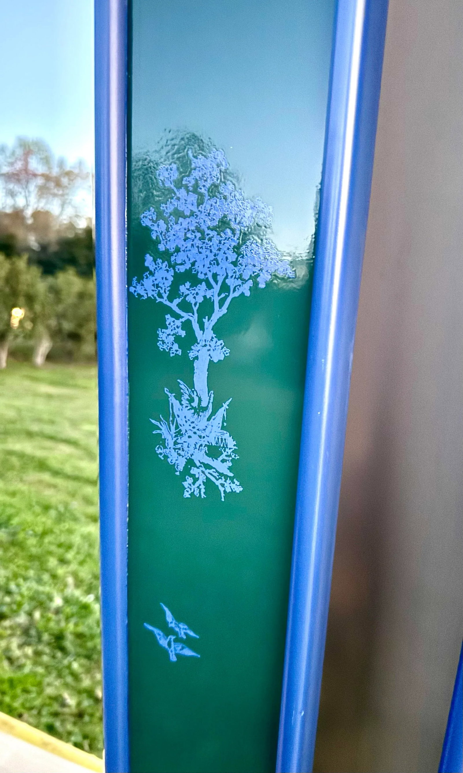 Pair of Newly Painted French Toile Design Mirrors - 4