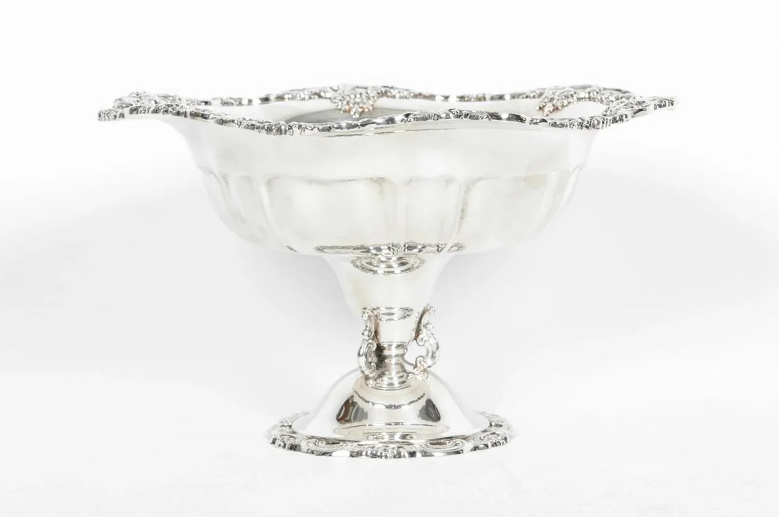 Vintage Silver Plate Fruit Bowl Piece - 13