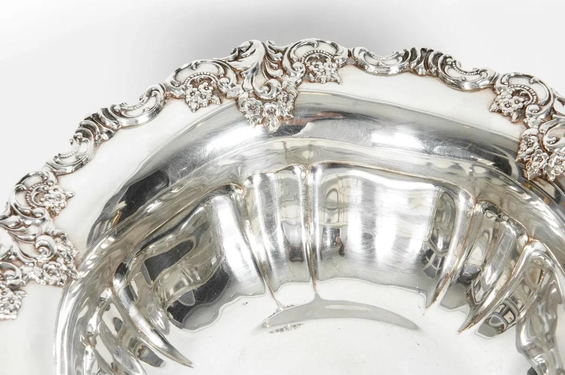 Vintage Silver Plate Fruit Bowl Piece - 6