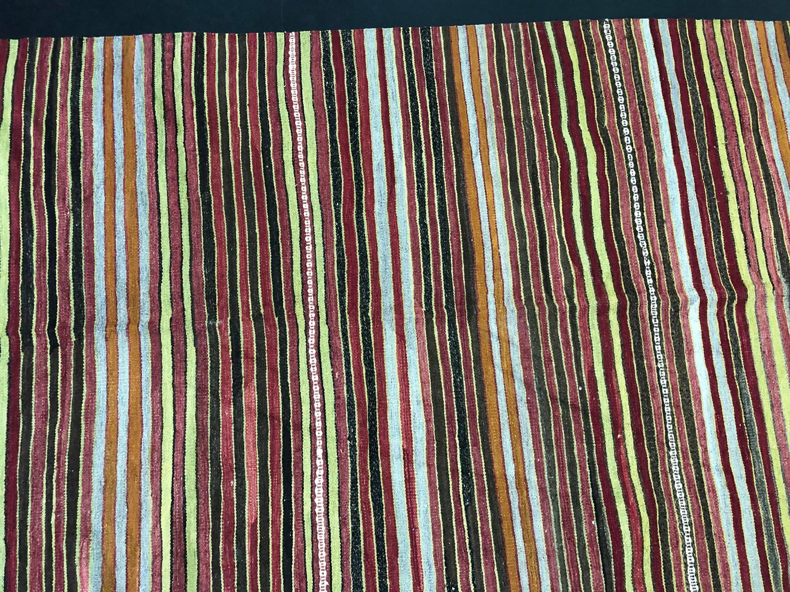 1960s Vintage Handwoven Turkish Kilim Rug - 5'3'' * 10'11'' - 9