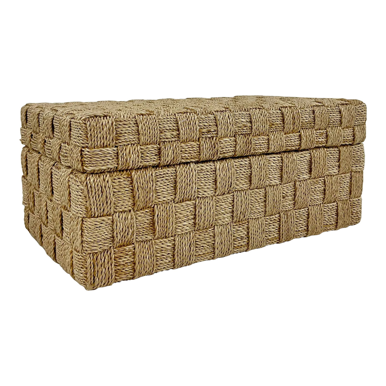 Made Goods Organic Modern Large Natural Abaca Lilou Box (1 of 5)