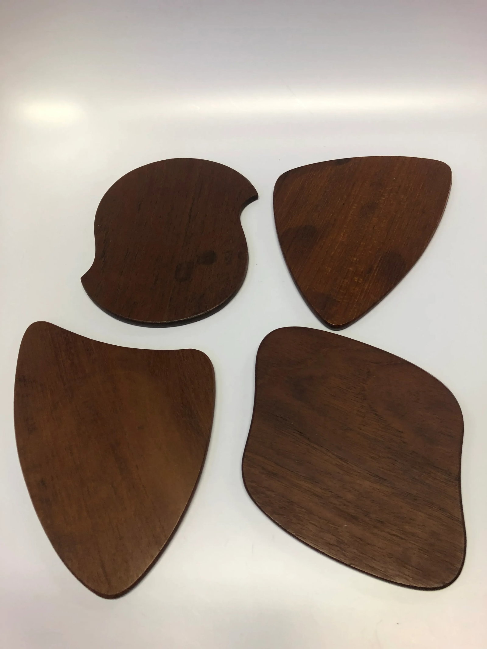 1960s Danish Teak Appetizer Plates - Set of 8 - 2
