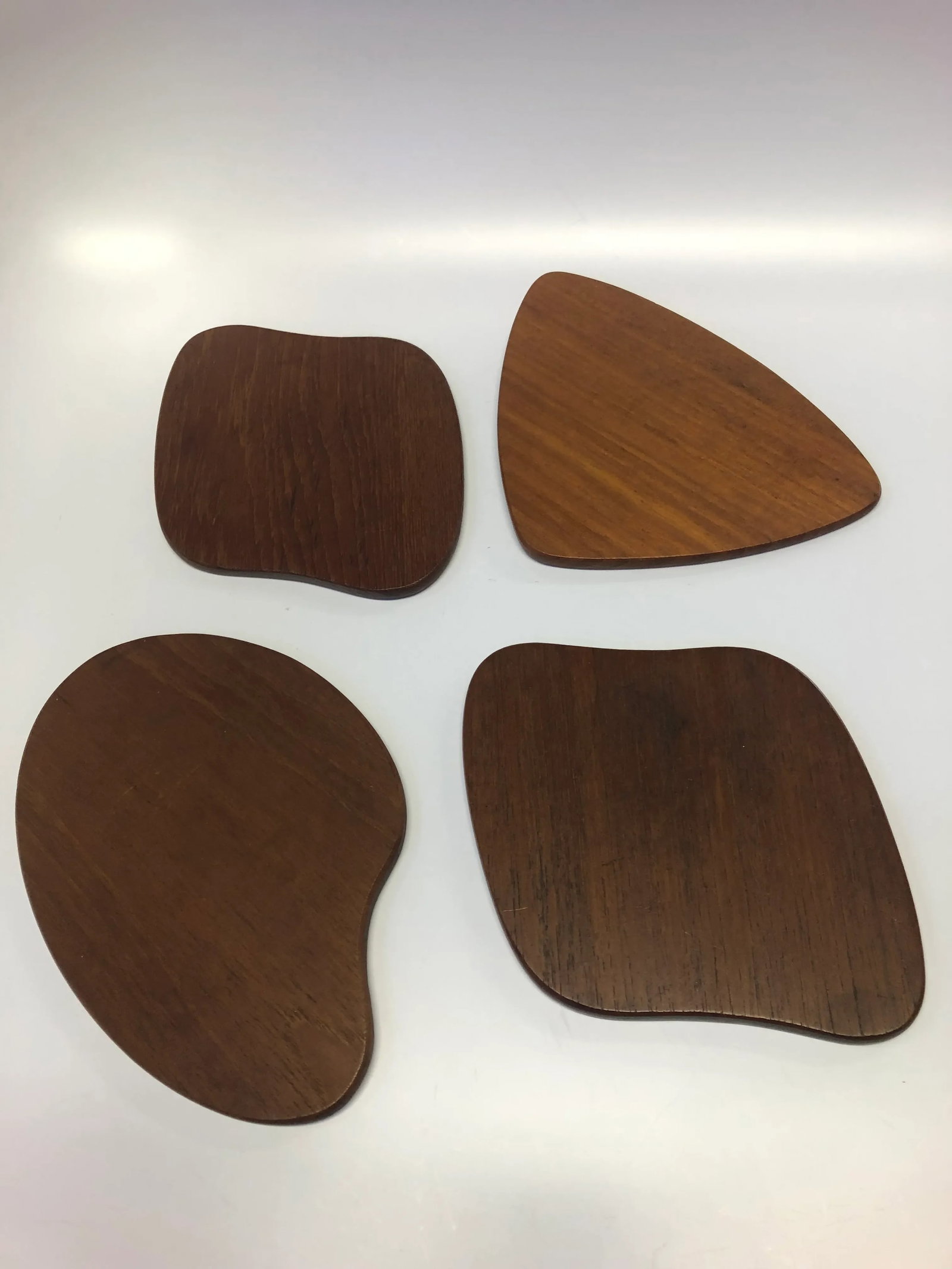 1960s Danish Teak Appetizer Plates - Set of 8 - 5