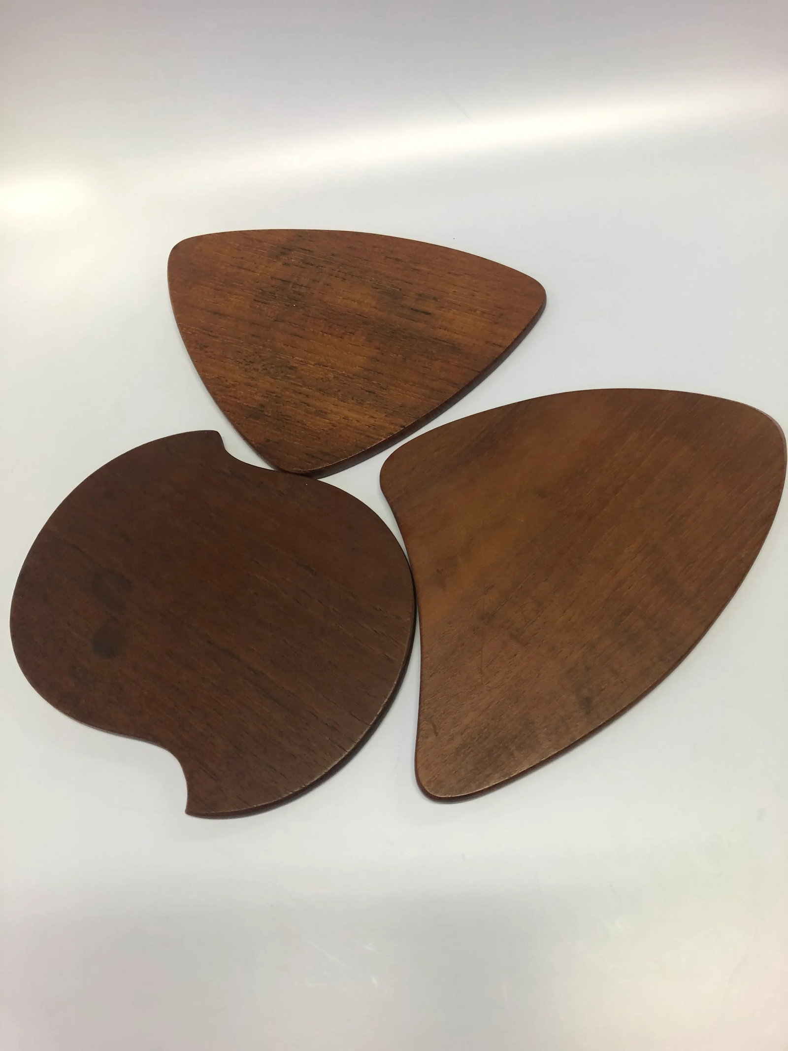 1960s Danish Teak Appetizer Plates - Set of 8 - 7