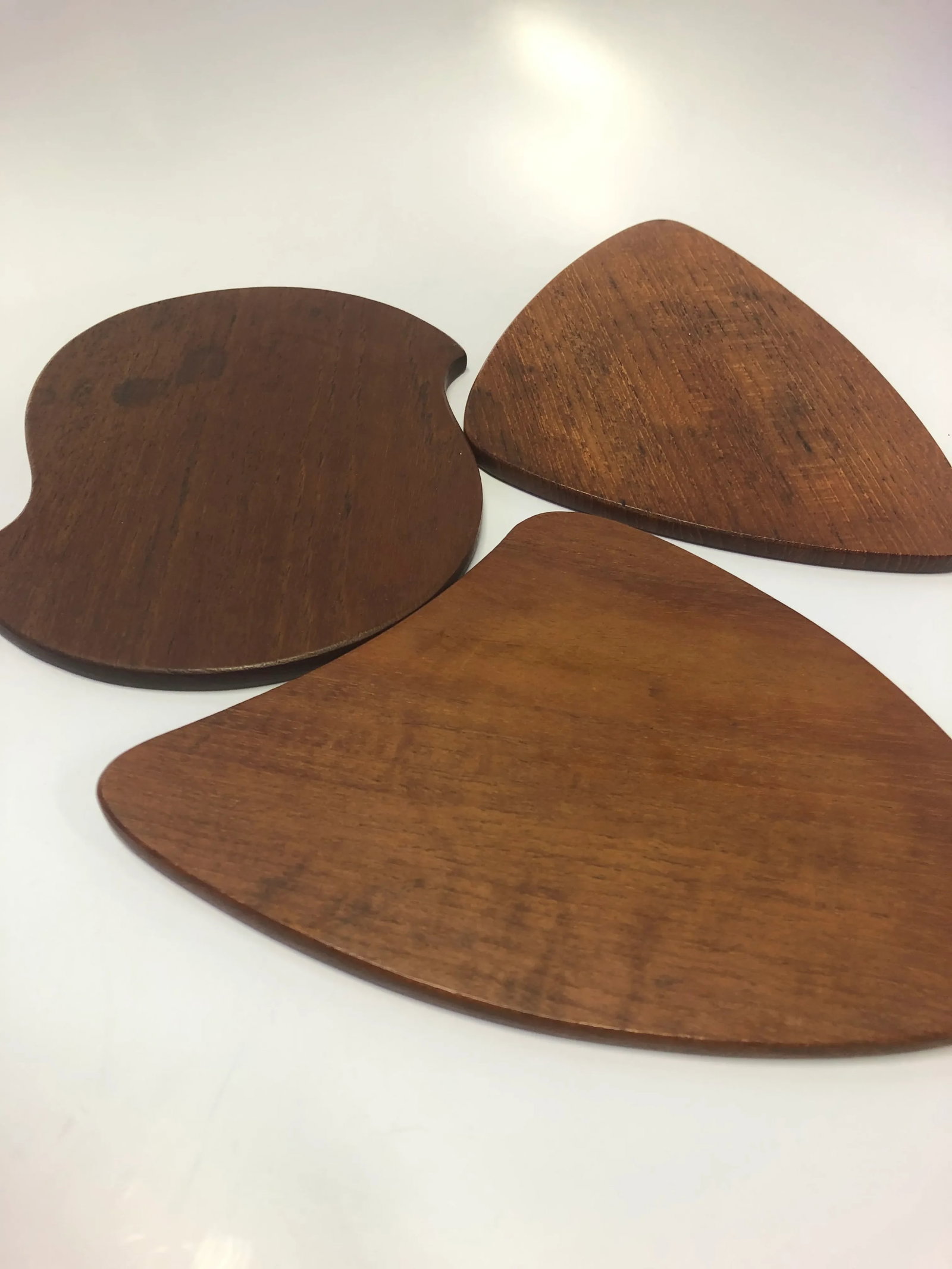 1960s Danish Teak Appetizer Plates - Set of 8 - 8