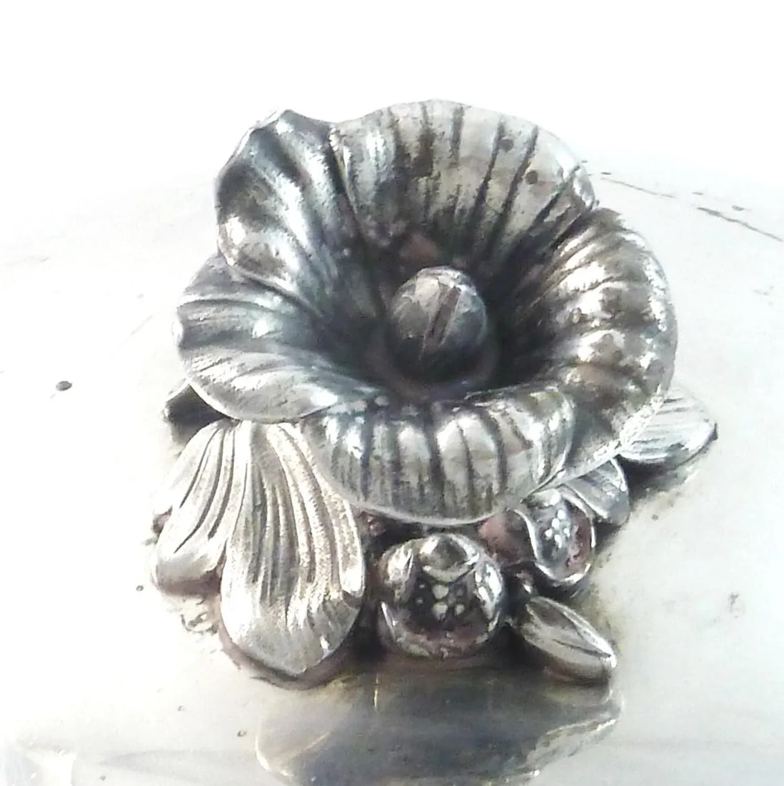 1960s Vintage Christofle French Silver Plate Food Dome or Cloche, Round Cheese Bell - 4