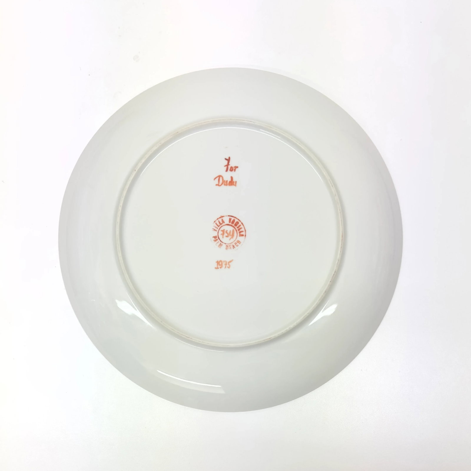 1970s Custom Made Marblized Pink Dinnerset by Villa Vanilla With Place Settings for Six- 18 Pieces - 4
