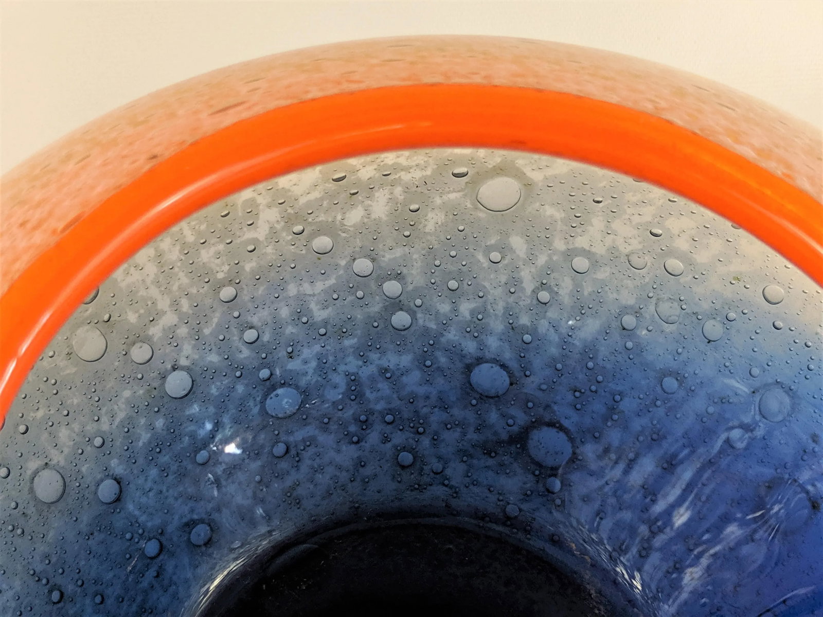 Benny Motzfeldt Art Glass Bubble Vase Norway Mid Century Modern - 9