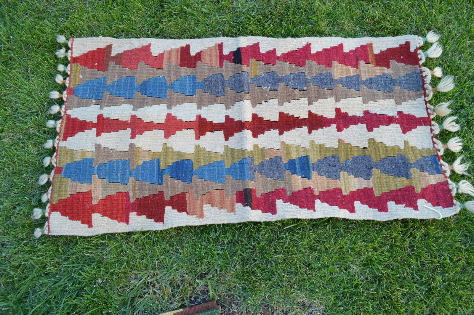 1970s Tribal Blue Handmade Cappadocia Rug - 2