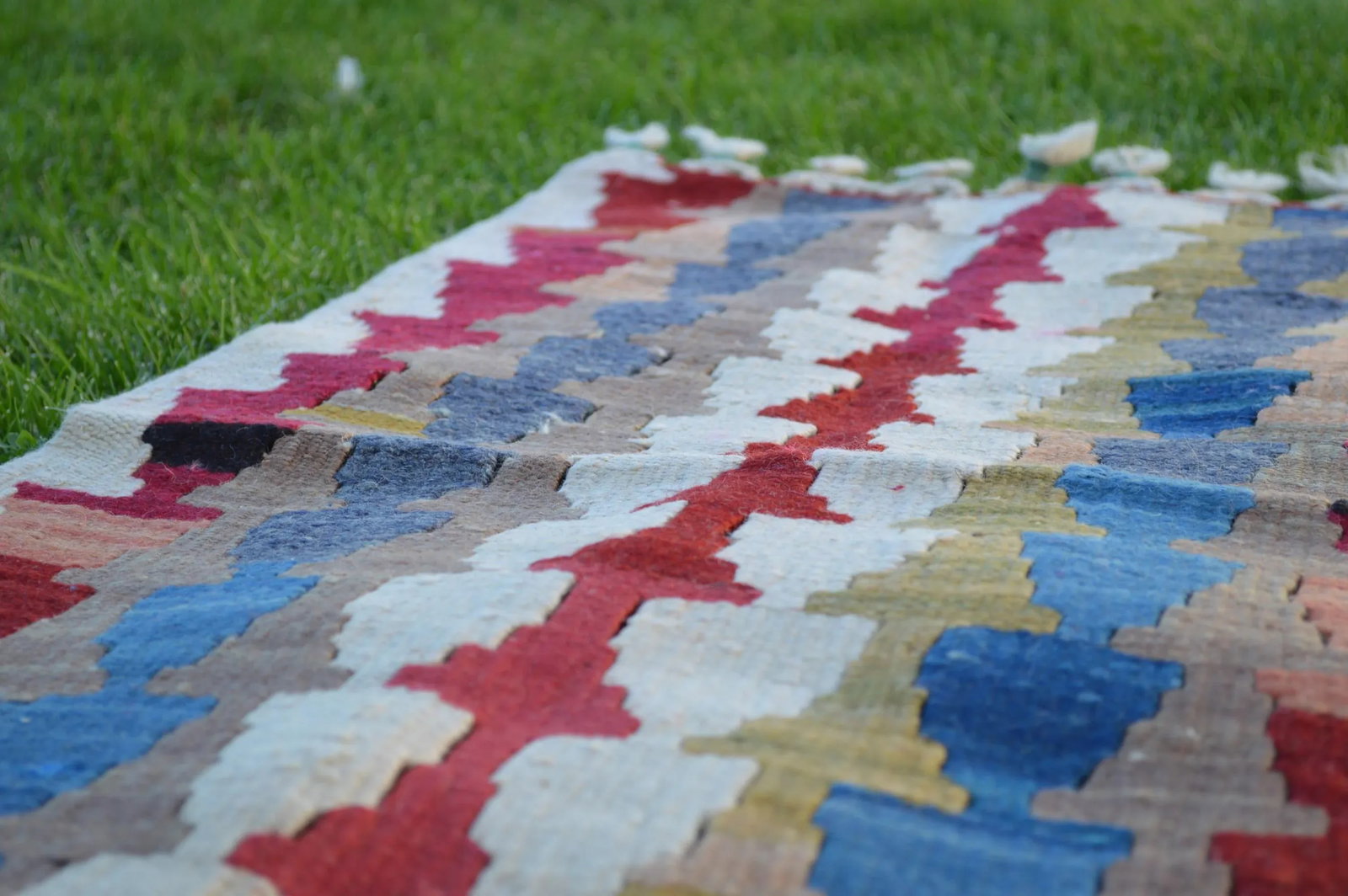 1970s Tribal Blue Handmade Cappadocia Rug - 7