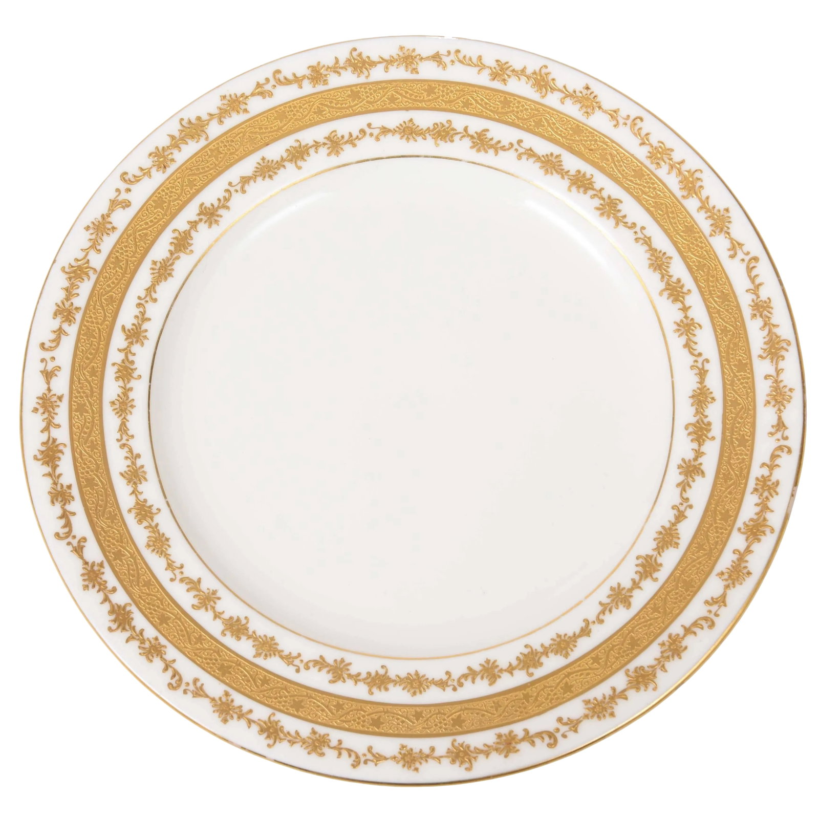 Six (6) Custom Tiffany Antique English Gilt Dessert Plates (1 of 9)