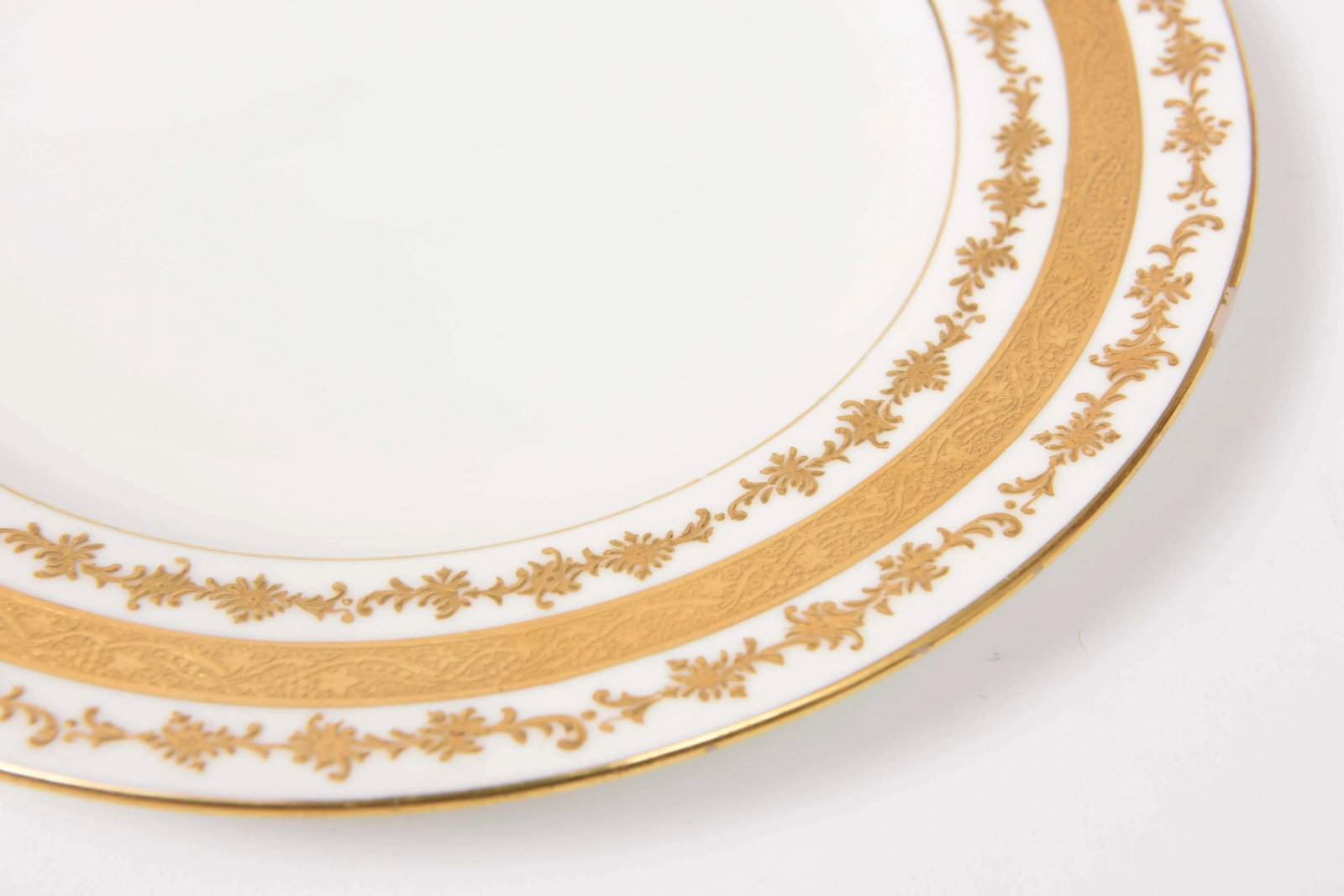 Six (6) Custom Tiffany Antique English Gilt Dessert Plates - 3