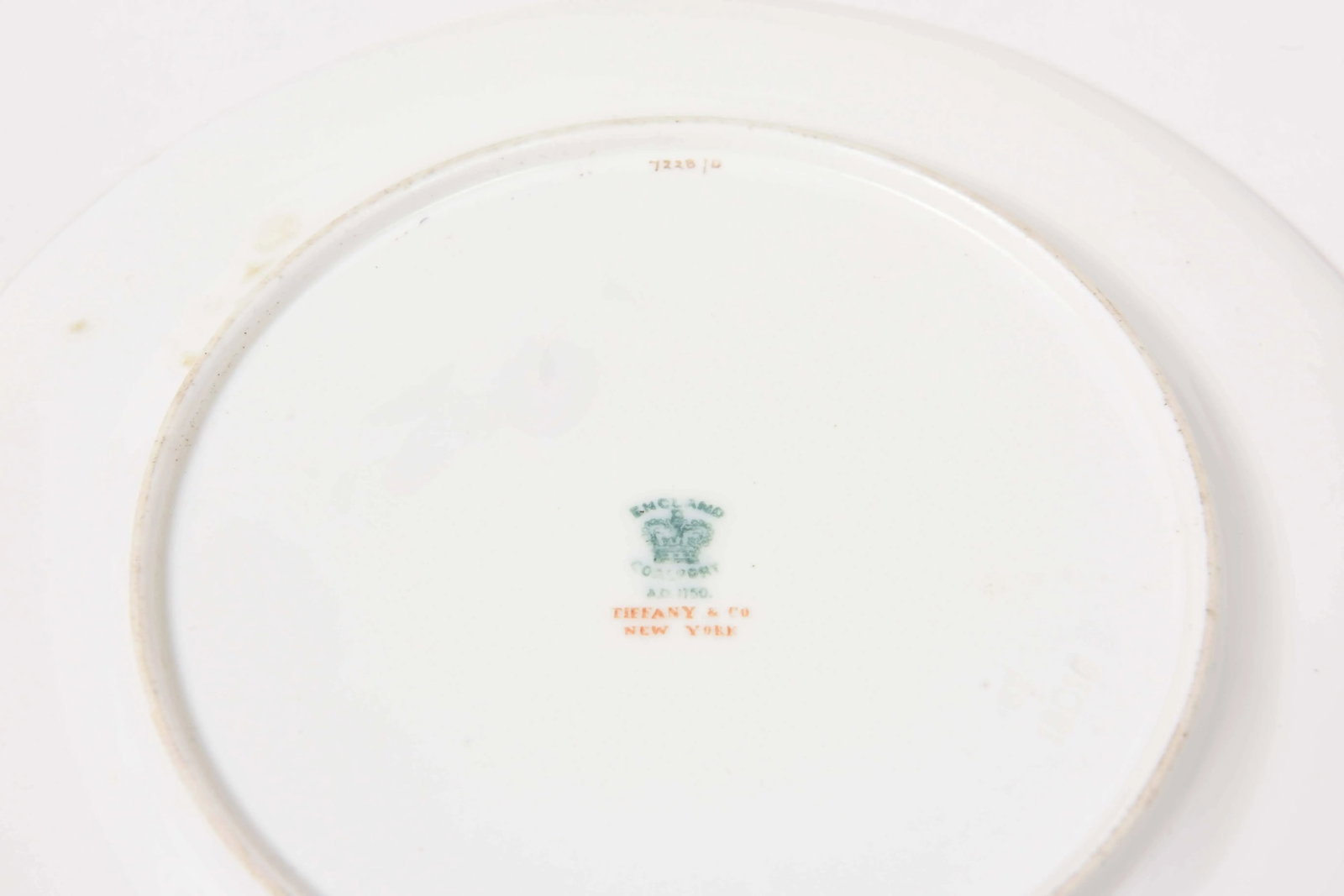 Six (6) Custom Tiffany Antique English Gilt Dessert Plates - 4