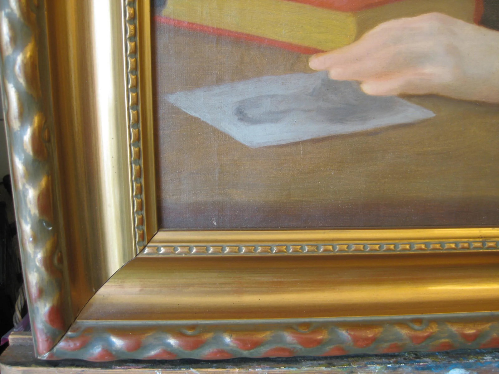 19th C. Portrait of Pensive Young Woman Painting - 3