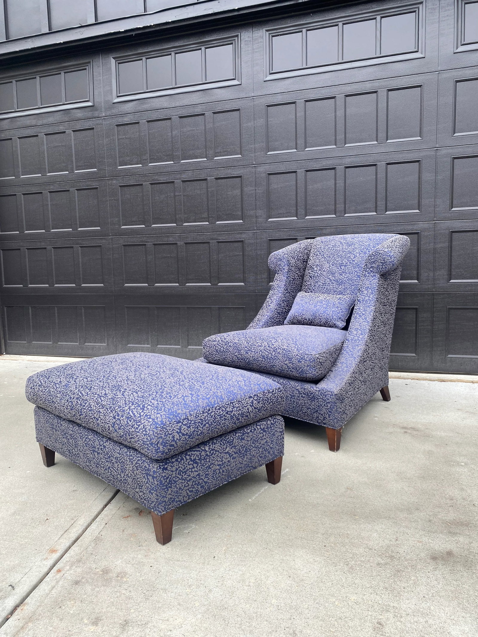 Baker Furniture Thomas Pheasant Villa Club Chair and Ottoman - 3