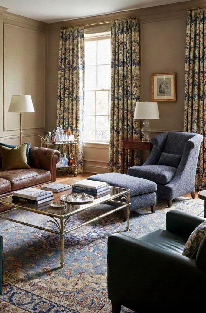 Baker Furniture Thomas Pheasant Villa Club Chair and Ottoman - 8