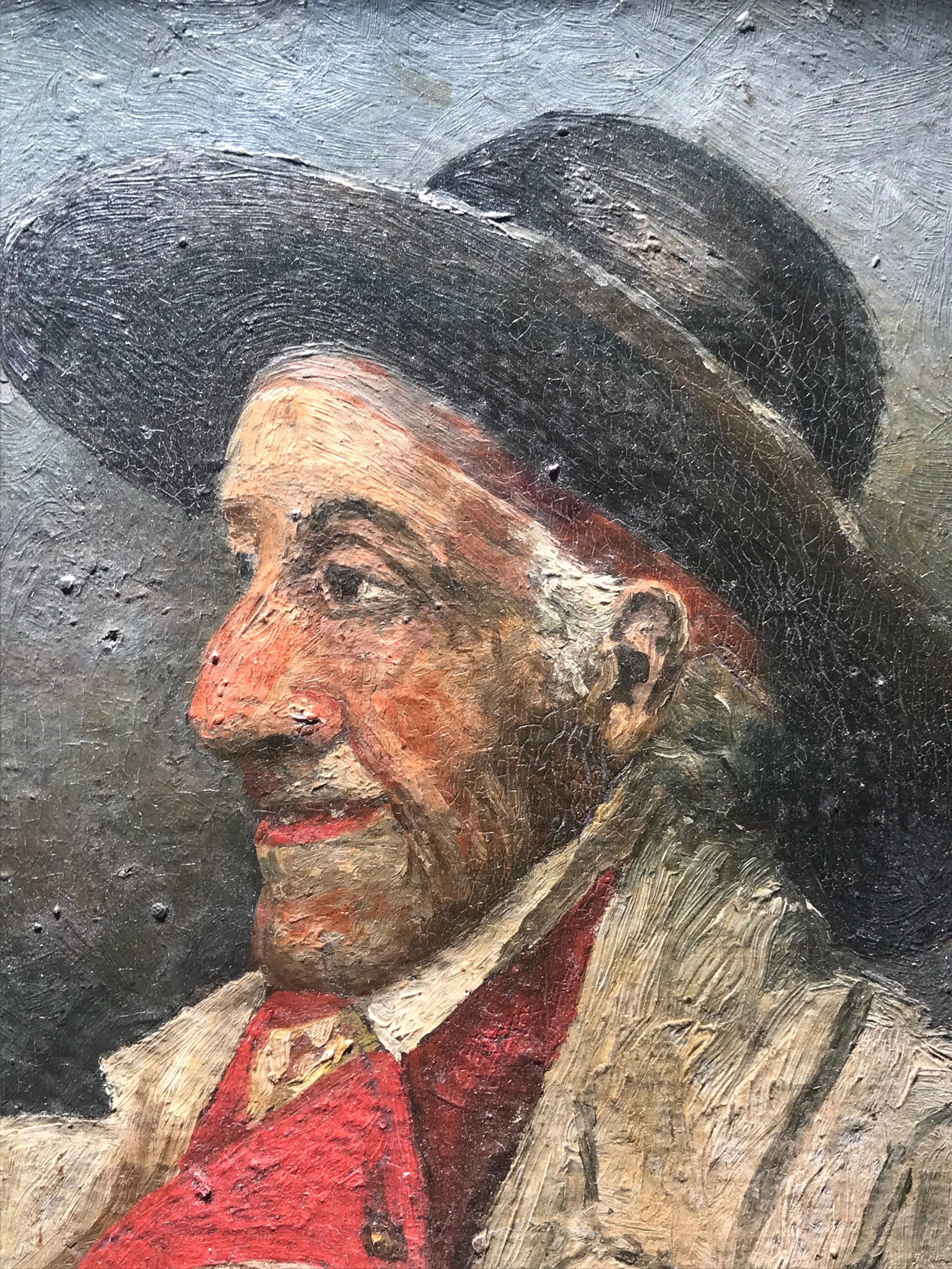 Late 19th Century Antique Framed Portrait Oil Painting - 4