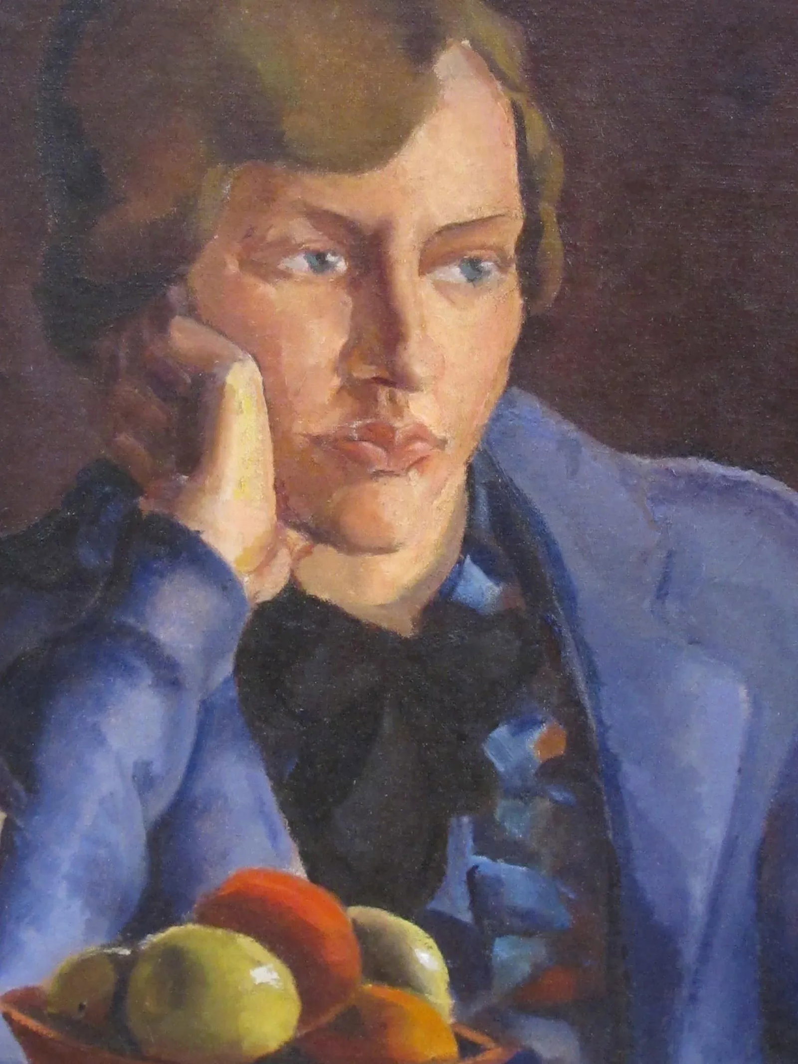 Art Deco "Seated Woman" Rendered Continental Oil Painting on Board - 2