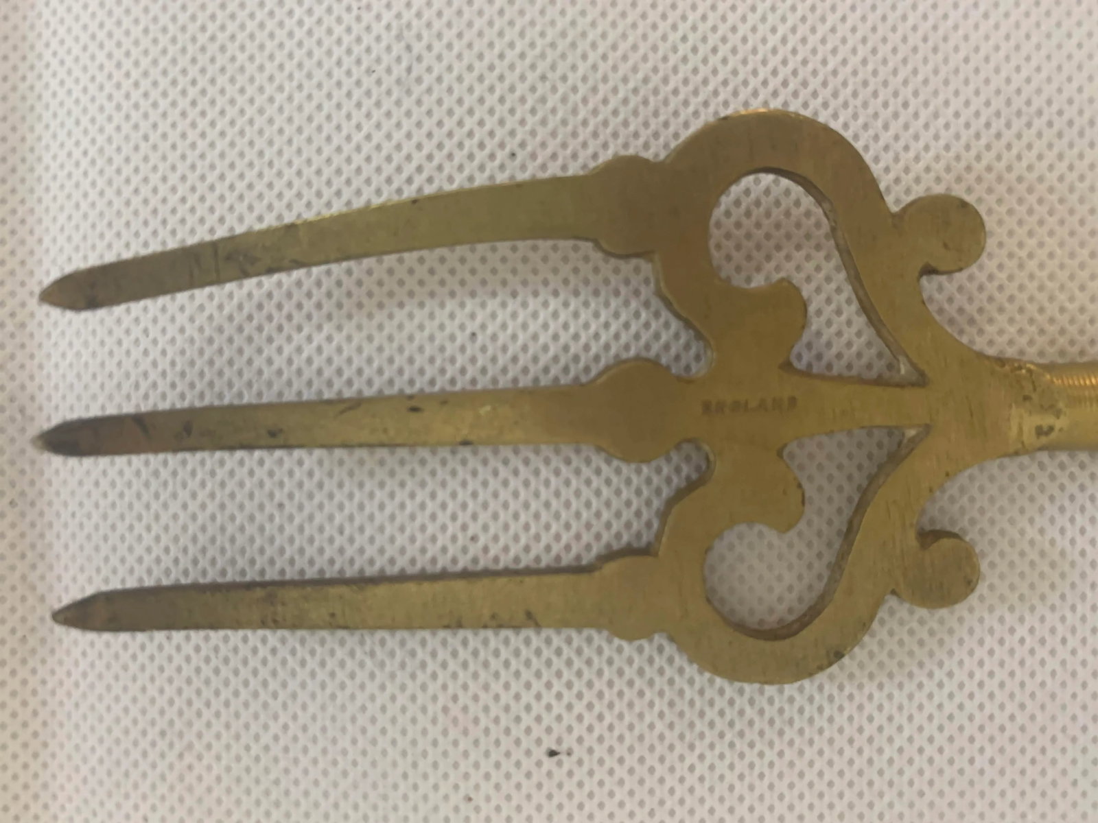 Brass and Iron Hand Made Fireplace Tool Set With Stand - 11