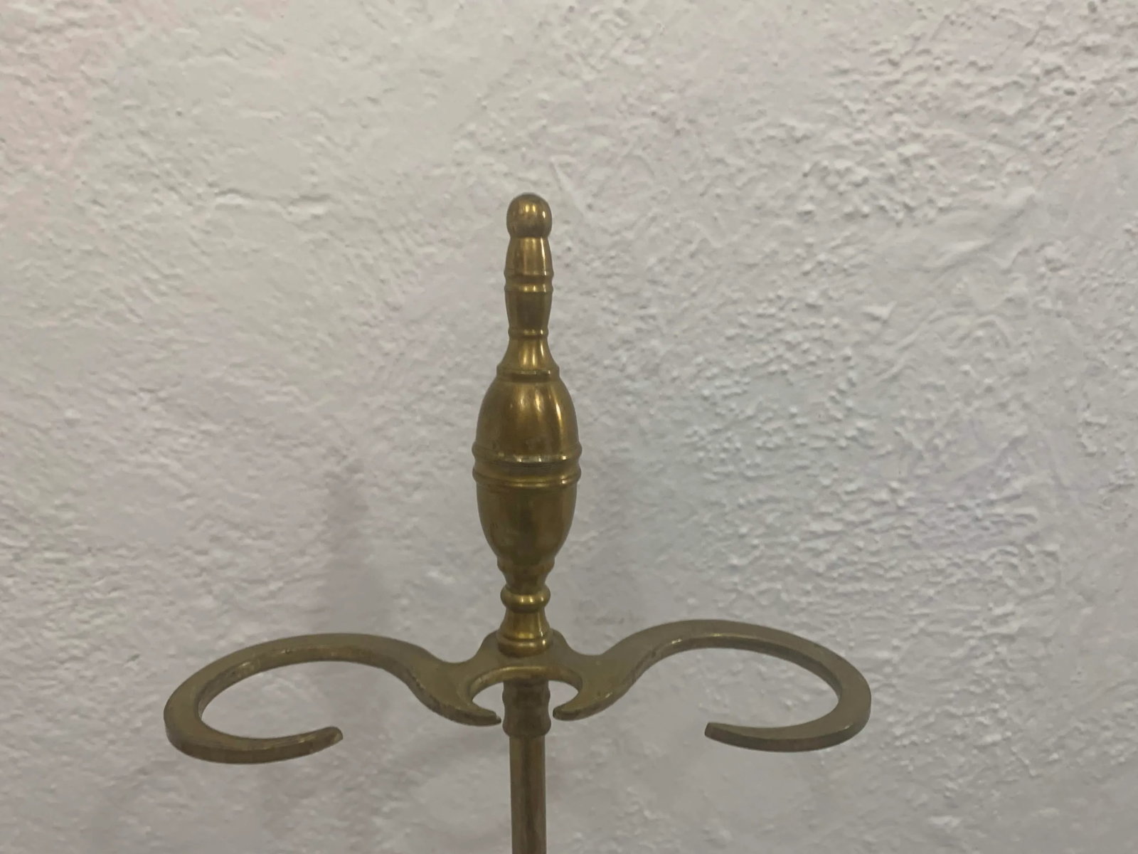 Brass and Iron Hand Made Fireplace Tool Set With Stand - 9