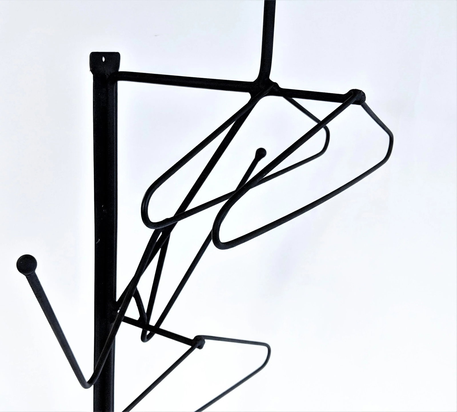 1960s Mid-Century Modern Metal Entry Hall Tree Coat Rack - 10