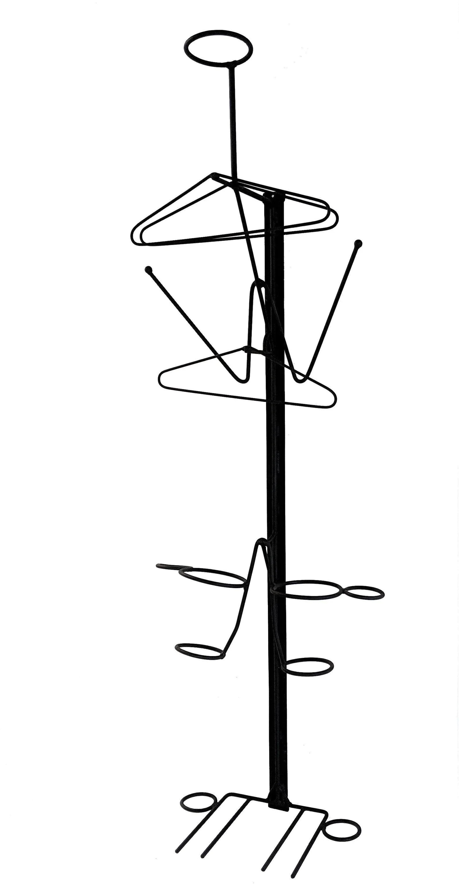 1960s Mid-Century Modern Metal Entry Hall Tree Coat Rack - 13