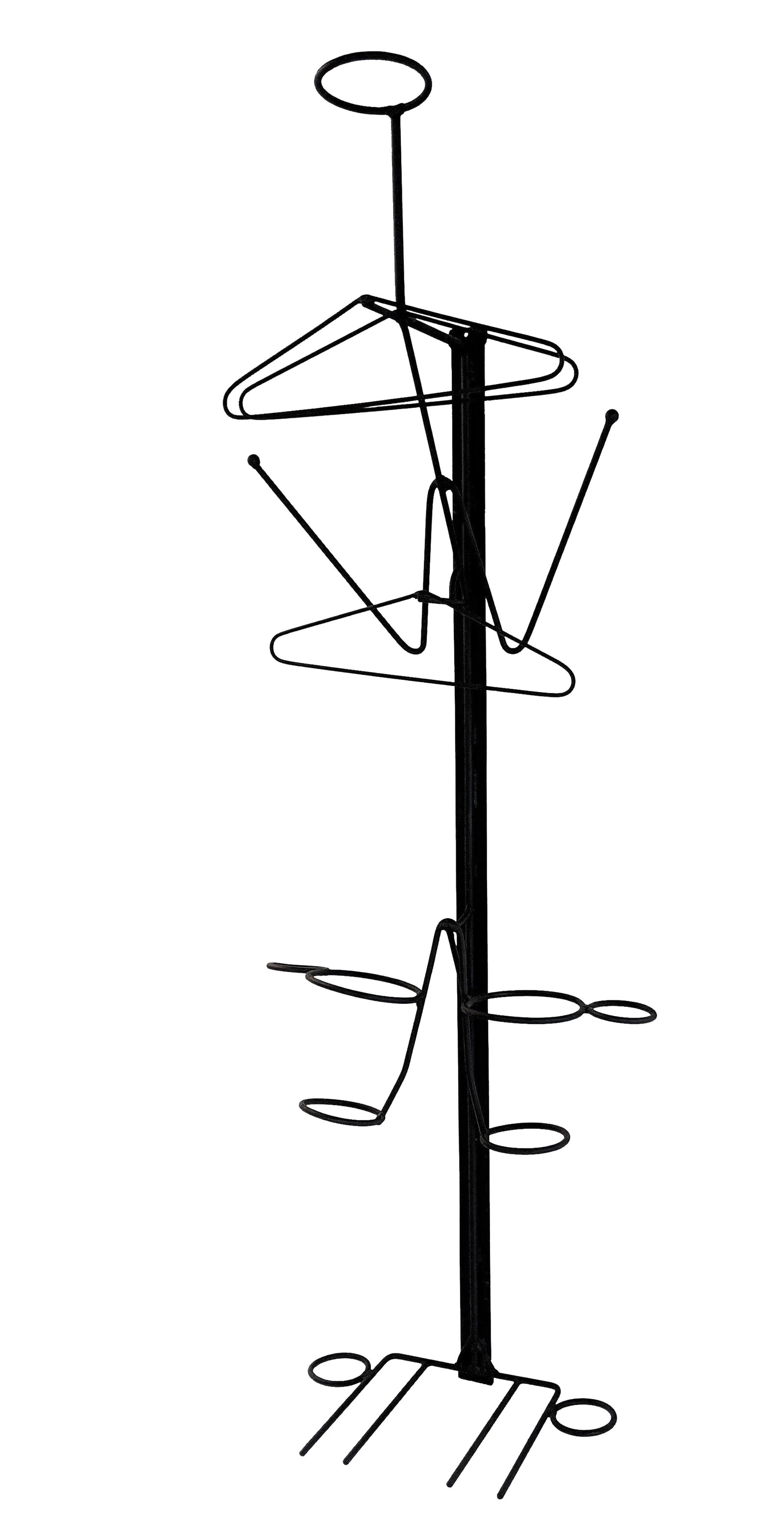 1960s Mid-Century Modern Metal Entry Hall Tree Coat Rack (1 of 13)