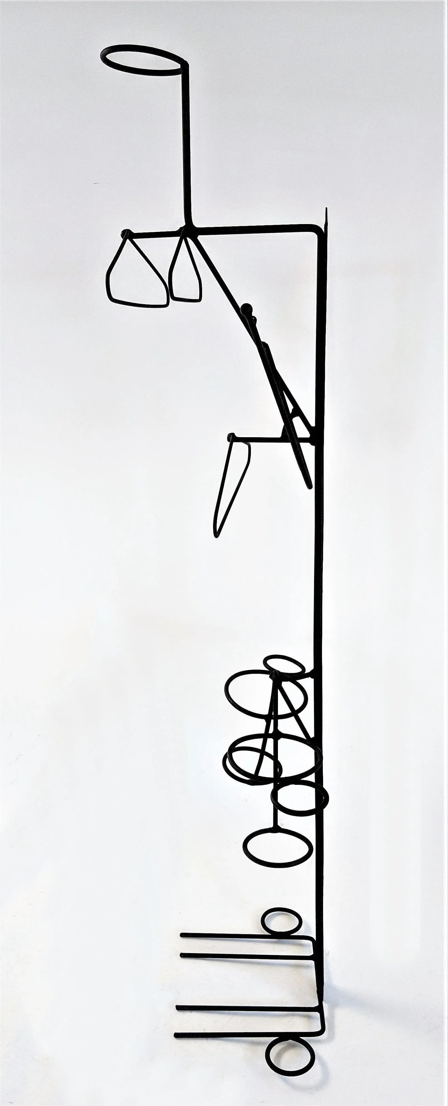 1960s Mid-Century Modern Metal Entry Hall Tree Coat Rack - 5