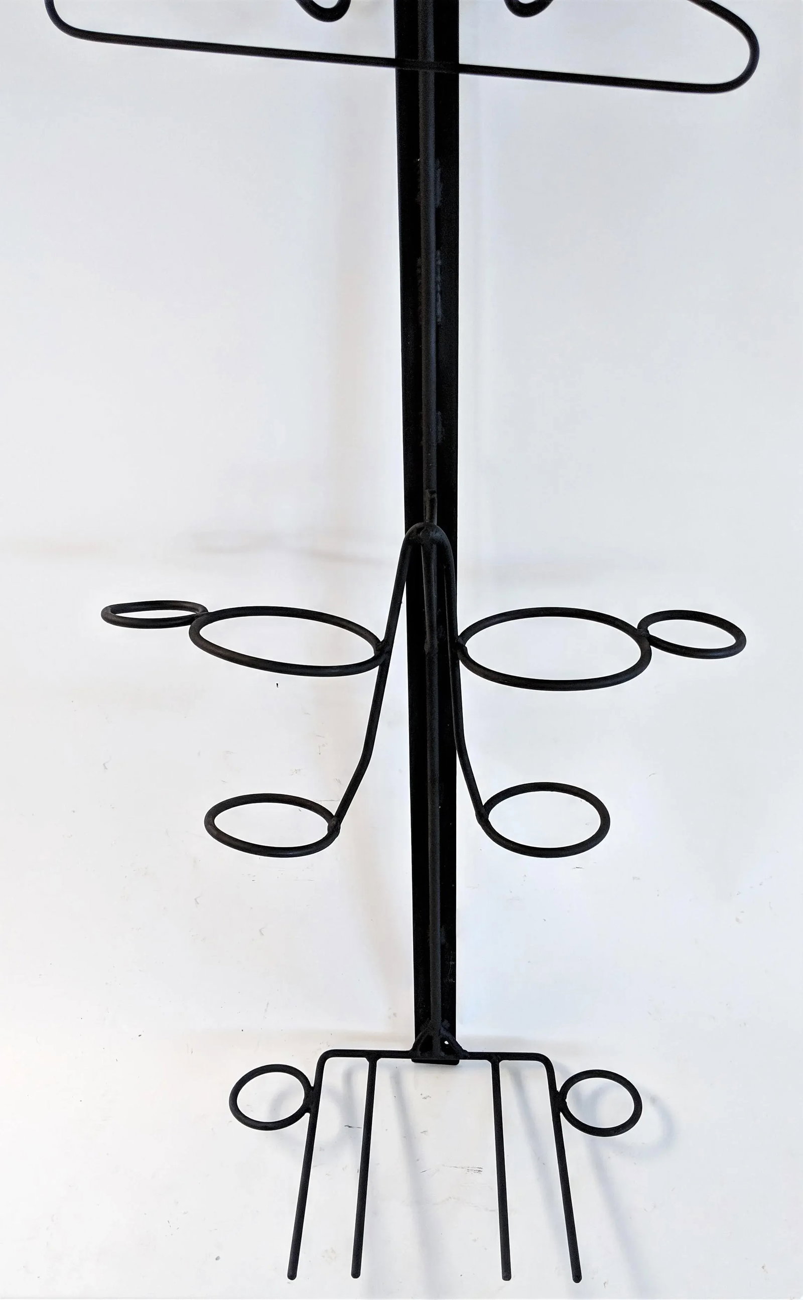 1960s Mid-Century Modern Metal Entry Hall Tree Coat Rack - 9