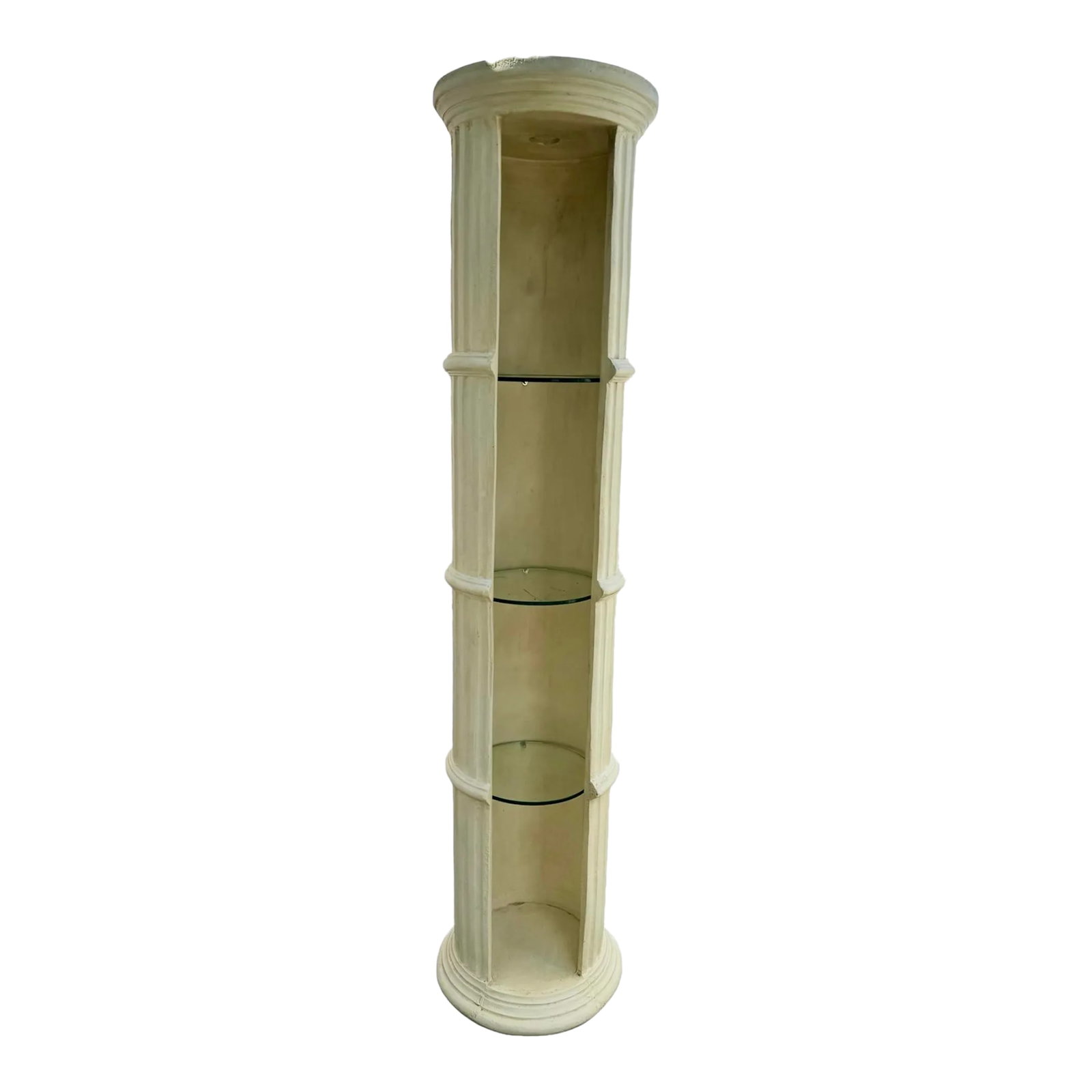 1980s Vintage Fornasseti Style Column Shaped Curio Display Shelving Unit (1 of 5)