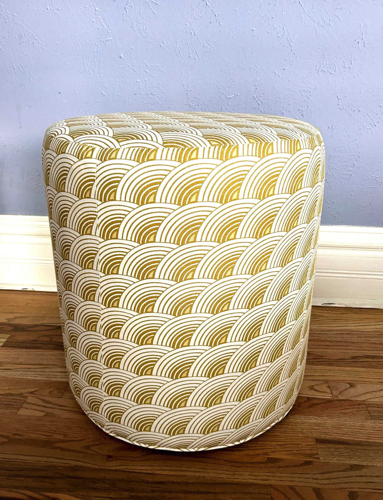 Lee Industries "Eclipse Sun" Custom Upholstered Drum Ottoman - 4