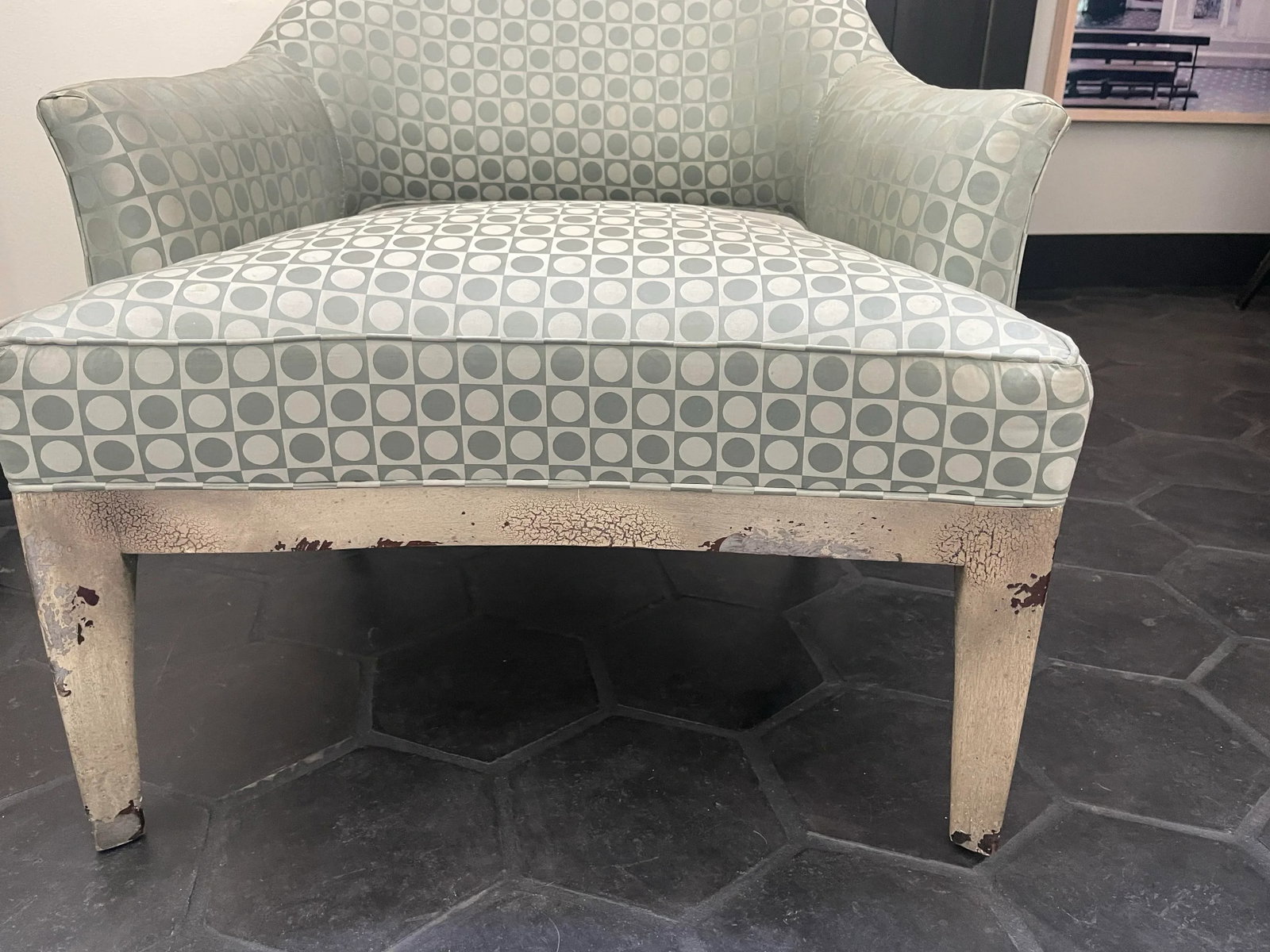 Pair of Late 20th Century Blue Silk Hickory Chair Company Vintage Occaisional Chairs - 5