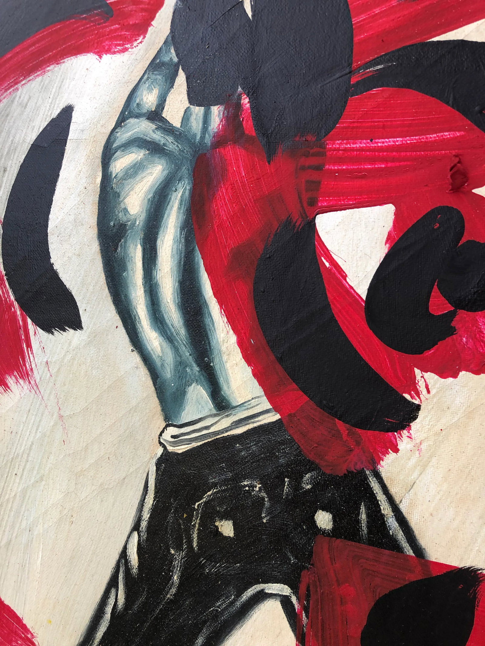 Abstract Peter Robert Keil 'Homage to Freddy Mercury' Oil Painting on Canvas - 5
