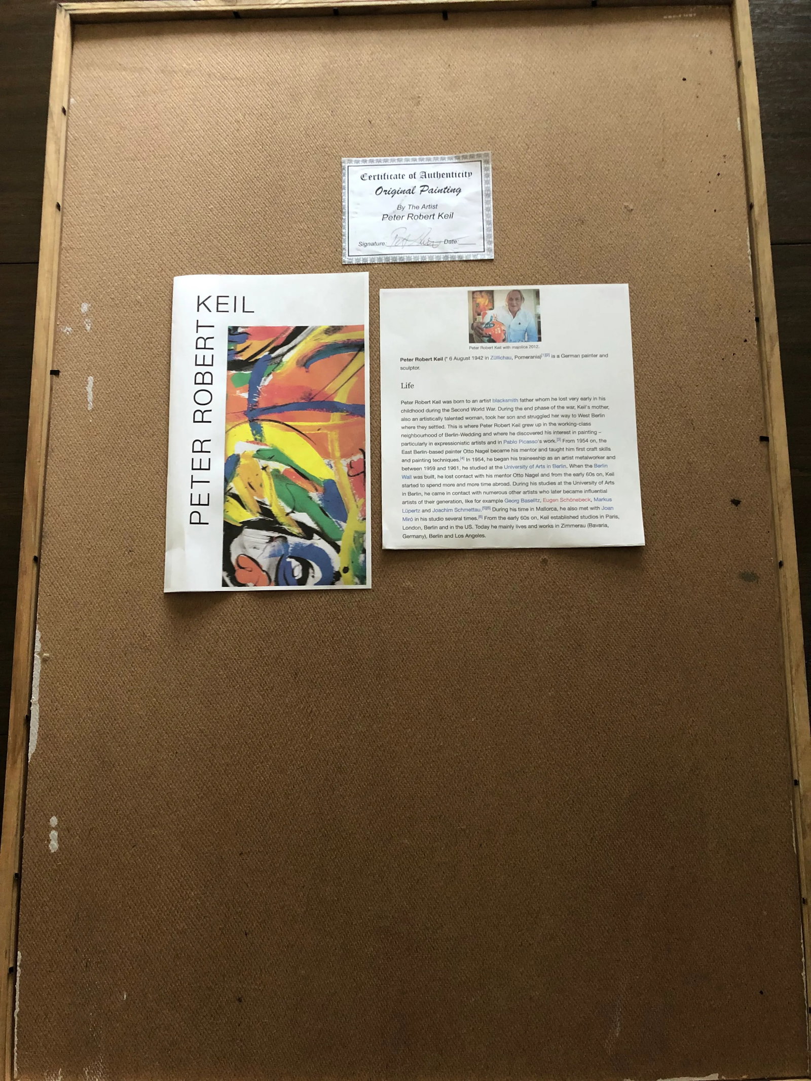 Modern Peter Robert Keil Signed Expressionist Painting With Certificate of Authenticity - 9