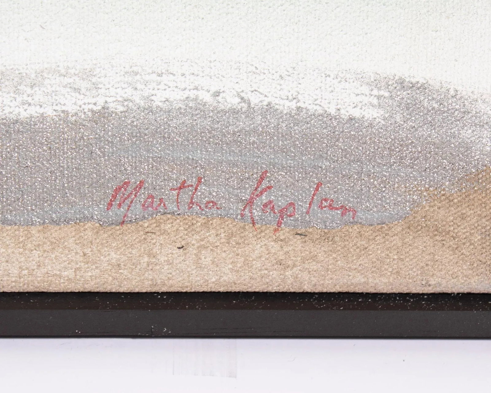 Martha Kaplan Signed "Lake in Summer No. Three" Abstract Acrylic on Canvas Painting - 4